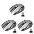 thumbnail image 3 of jesticaly Computer 2.4Ghz Wireless Optical Mouse Quick Speed Low Latency 6 Buttons Plastic Gaming Mice Desktop PC Portable Grey 3Set, 3 of 6