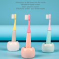 thumbnail image 5 of 3pcs Cute Candy Color Tooth Brushes Baby Kids Toothbrush Soft Fine Bristles Teeth Brush Children Oral Care Cleaning Tool, 5 of 5