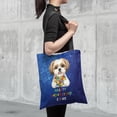 thumbnail image 4 of Autism Awareness Shih Tzu Accept Understand Love All Over Print 3D Canvas Tote Bag Lion Dog Lover Gifts Reusable Handbag - 12003, 4 of 5
