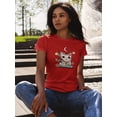 thumbnail image 2 of Cute Sweet Cat W Nature Shaped T-Shirt Women -Image by Shutterstock, Female x-Large, 2 of 4
