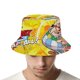 thumbnail image 4 of Astérix y Obélix La Gran Pelea Sombrero bucket para adultos, gorra de protección solar, sombrero de pescador plegable para viajes al aire libre, pesca y actividades de verano, 4 of 6