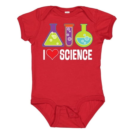 

Inktastic I Love Science Chemistry Teacher Gift Baby Boy or Baby Girl Bodysuit