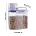 thumbnail image 4 of Pp Pet Food Storage Container with Airtight Seal and Measuring Cup for Dog and Wolf Food, White or Dark Blue, 4 of 10