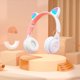 thumbnail image 4 of Pisexur - Auriculares Bluetooth para niños, modernos y bonitos, con diseño luminoso, para montar en la cabeza, organizador de electrónica., 4 of 9