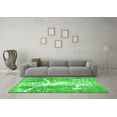 thumbnail image 3 of Ahgly Company Indoor Rectangle Abstract Green Modern Area Rugs, 7' x 9', 3 of 4