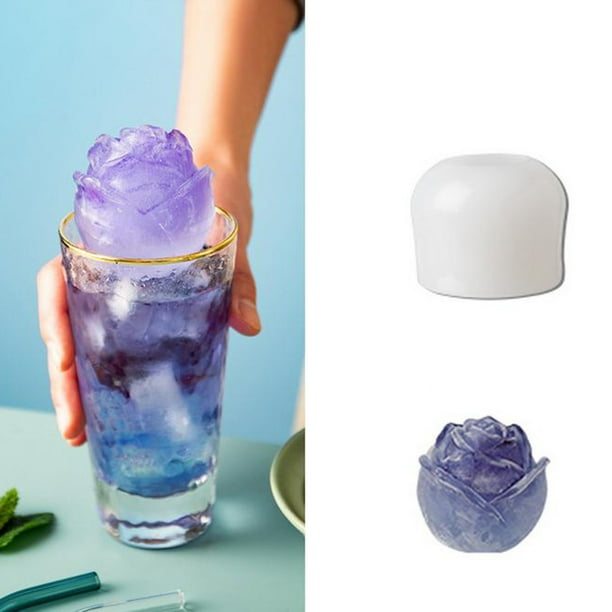 Fiudx Bandeja de Hielo con Forma de Oso, Molde para Cubitos de Hielo, Material Suave Apto para Uso Alimentario, Fácil de Limpiar, Ideal para Helados y Jugos, Ideal para Toda La Familia, Tamaño Grande