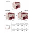 thumbnail image 2 of Valentine's Day Toaster Cover 4 Slice, Large Kitchen Appliance Covers, Romantic Love Truck Roses Plaid Beige Toaster Oven Cover with Loop, Bread Machine Cover Polyester Dust Cover Protection, 2 of 4