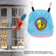 thumbnail image 2 of Nido de loro a prueba de viento cálido hamaca de felpa colgante columpio cama cueva para mascota pájaro azul M, 2 of 9