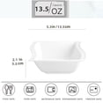 thumbnail image 2 of XINLTC-6 inch Porcelain White Soup Bowls Set of 6, 13.5 oz Ceramic Cereal Bowl for Kitchen, Microwave, Oven, Dishwasher Safe, 2 of 7