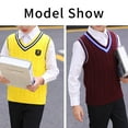 thumbnail image 4 of URMAGIC Toddler Unisex Knit 100% Cotton Sweater Vest Sleeveless Pullover Knitted Waistcoat, 4 of 5