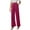 A33 Hot Pink, variant on TrendOFT Womens Wide Leg Pants High Waist Straight Work Pants Office Business Casual Palazzo Trousers with Pockets Beige L