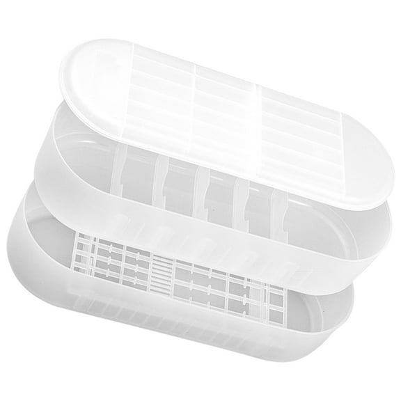 unbranded Household Battery Storage Case Multi-functional Plastic Storage Box Clear Battery Organizer