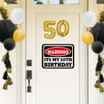 thumbnail image 3 of 50th Birthday Party Decorations - 9PCS Wall Signs for Adults 50 Years Old Party Decor Yellow Caution Logos on Door Windows Yard Garden Sign Happy 50th Birthday Party Supplies, 3 of 3
