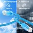thumbnail image 3 of Cable Ethernet Dutevolns de silicona líquida Cat 6 de 15 pies, azul, 3 of 7