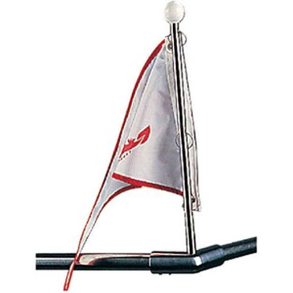 New Bow Form Flag Pole sea-dog Line 328110-1 Base 1/2" Length 14"
