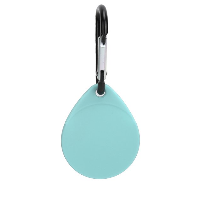 Funda protectora de silicona antipérdida con mosquetón para iOS, color verde menta