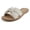 Bone Linen, variant on Women Slide Sandals Bow Knot Strap Flat Lightweight Flip-Flops ROAD-S Light Blue Linen 7.5