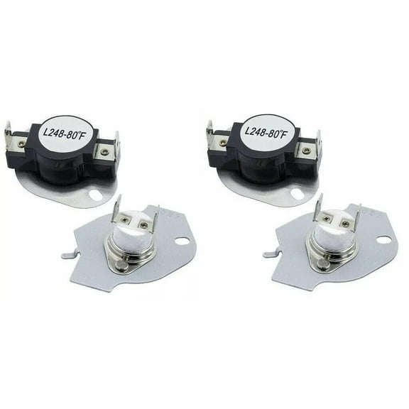 279769 3390291 3977394 WHIRLPOOL KENMORE DRYER THERMAL CUT-OFF KIT - 2 pcs