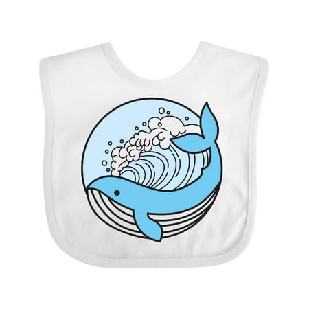 

Inktastic Whale and the Waves Gift Baby Boy or Baby Girl Bib