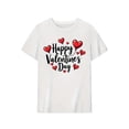thumbnail image 3 of His & Hers Valentine's Day T-Shirts, Casual Crew Neck, Short Sleeve, Polyester, Machine Washable, Summer Essential, Red Heart Design, Valentines Tshirts Tee For Adult, Men, Women, Teen, Teenager, Ado, 3 of 7