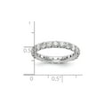 thumbnail image 3 of 14k White Gold U-Cut Set Diamond Eternity Wedding Band Anniversary Ring Size 9.5 - 3 Ct., 3 of 3