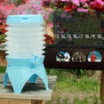 thumbnail image 2 of Contenedor de agua de 5,5 l para acampar, plegable, con asa de grifo Azul, 2 of 9