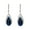 Blue, variant on 1 Pair Hook Earrings High-class Temperament Elegant Rhinestone Gift Faux Purple Crystal Waterdrop Dangling Earrings Fashion Jewelry