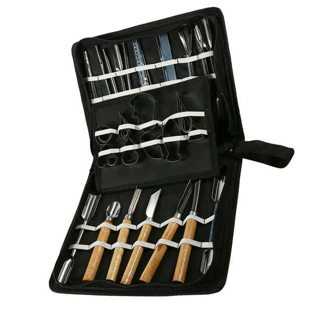 Kit de Herramientas para Tallar 46 Uds., Cincel Portátil para Alimentos, Frutas y Verduras, Productos de Corte de Cocina, Adecuado Para Chefs y Aficiones al Tallado