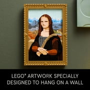 LEGO Art Mona Lisa Building Set - Leonardo da Vinci Wall Display, Ages 18+ DIY Crafts for Men, Women - Great for Puzzle and Art Lovers - Birthday Gift Idea - Includes Detachable Frame - 31213