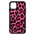 thumbnail image 1 of DistinctInk Custom SKIN / DECAL compatible with OtterBox Commuter for iPhone 11 (6.1" Screen) - Hot Pink Black Leopard Skin Spots, 1 of 5