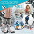 thumbnail image 5 of HYCLES Kids Ski Socks, Long Keen High Thermal Winter Socks for Boys, 2 Pairs Colorful Warm Ski Socks for Children, Soft Breathable Winter Outdoor Ski Socks for Skiing Skating Snowboarding, 5 of 6