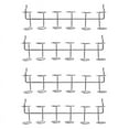 thumbnail image 1 of 4 Pcs Screwdriver Holder Pegboard Multi-Tool Holder Accessory Pegboard Accessories Multi-Ring Tool Holder for Pegboard,4 x Pegboard hooks,silver, 1 of 8