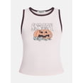 thumbnail image 5 of Peanuts Women's and Women's Plus Size Snoopy Pumpkin Sleep Tank Top, Sizes XS-2X, 5 of 5
