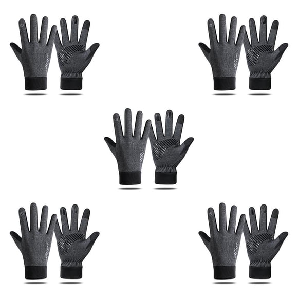 Eigraketly 1 par de guantes antideslizantes, guantes impermeables portátiles a prueba de viento, motocicleta, montar al aire libre, mochilero, Type2 NO2