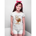 thumbnail image 3 of Thanksgiving Cat Meow Funny Hiding Turkey Youth T-shirt For Kids, S, White, 3 of 6