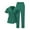 Green, variant on Scrubs for Nurses Set Two Piece V Neck Short Sleeve Tops Protective Clothing and Pants Set