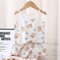 thumbnail image 2 of Bainana Toddler Girls 2 Pieces Sleep Outfit Set Cartoon Print Sleeveless Suspender Tank Tops And Shorts Set Soft Leisure Little Girls Summer Play Casual Wear Size 4-5 Years Khaki, 2 of 4
