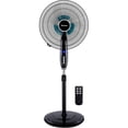 thumbnail image 1 of Ventilador de pedestal COSTWAY, negro, doble 3 aspas, 1 of 5