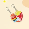 thumbnail image 2 of SLYNSHome Friendship Necklaces for 2,Magnetic Matching Couples Burger Fries Pendant Necklace Set for Women Men Birthday Gifts, 2 of 9