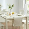 thumbnail image 6 of Newbridge Provence Lattice Cutwork Solid Color Textured Fabric Table Runner, 70 Inch Long, Ivory, 6 of 9