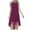 Purple, variant on Women's Summer Solid Color Casual Loose Mesh Irregular Sleevless Crew Neck Dress,Jewel Halter Neckline Cocktail, Wedding Guest, Perfect Party Dress