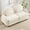 Beige White, variant on 68" Fluffy Teddy Loveseat Sofa, Small Loveseat with Curved Outline, Traditional Sofa with Double Layer Cushion for Household Lounge Areas, Orange