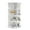 4 Tiers White, variant on Aiqidi 5-Tiers Rotating Shoe Rack Tower Freestanding Shoe Storage Organizer 360°Open Storage Space Holds Up to 20 Shoes for Home Entryway Hallway White 23.2*23.2*45.3in