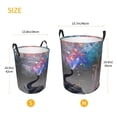 thumbnail image 4 of KLL Elephant Fireworks Celebration Waterproof Foldable Laundry Hamper Bucket with Handles for Storage Bin,Kids Room,Home Organizer (Small ), 4 of 7