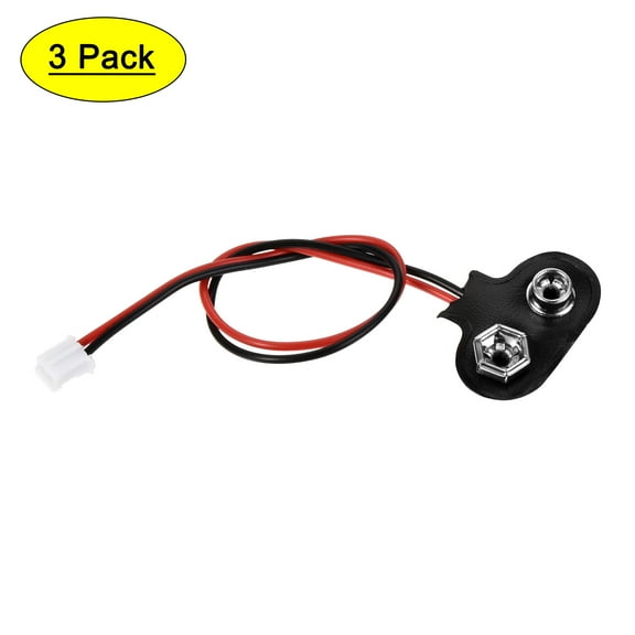 Uxcell 9V Battery Snap Connector to PH2.0 Connector Test Cable 14cm Long for Electric Testing Work 3