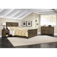 thumbnail image 4 of Home Square 3 Piece Set with Queen Headboard and 2 Night Stands in Barn Pine, 4 of 10