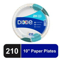 Deals on 210-Count Dixie Disposable Paper Plates 10-inch
