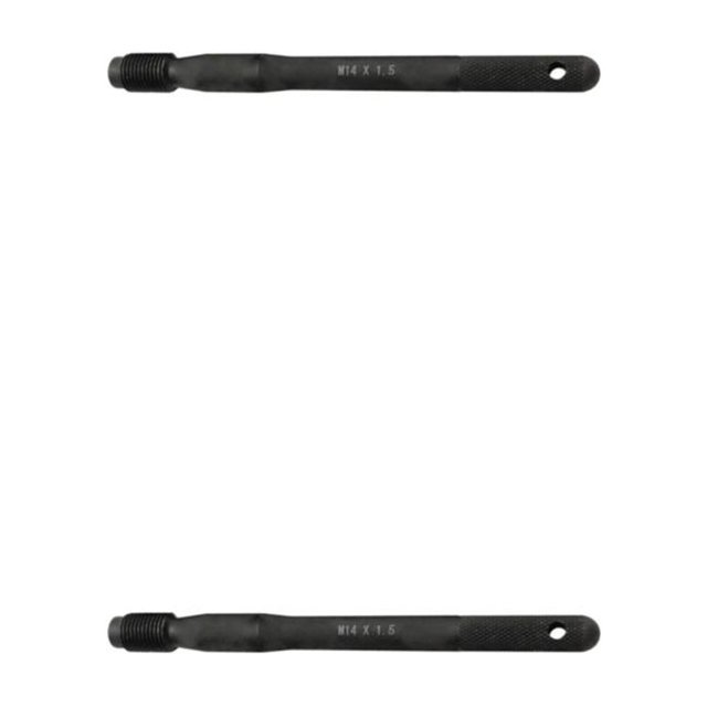 Decodeary Universal Wheel Hanger Alignment Pin Mounting Guide Bolts Convenient and Time-saving M14x1.5 160mm 2Set