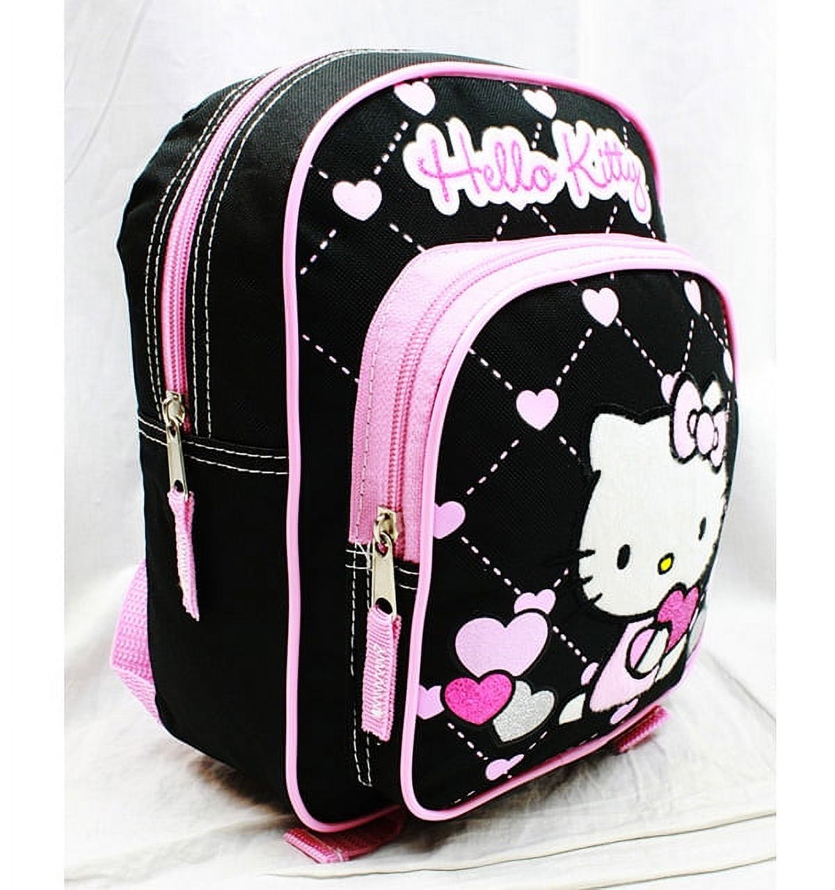 Mini Backpack - - Glitter Heart Black School Bag 10 New 83073 - image 2 of 3