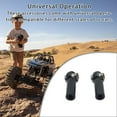 thumbnail image 1 of 2pcs Tige de Liaison Fin Composant Joint Universel RC Voiture Positif Reverse Thread Ball Head Holder Upgrading Accessoire Remplacer Pièce Noir, 1 of 7